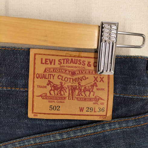 リーバイス Levis 日本製 J09刻印 502XX bigE 復刻 ジップフライデニムパンツ メンズ 29
