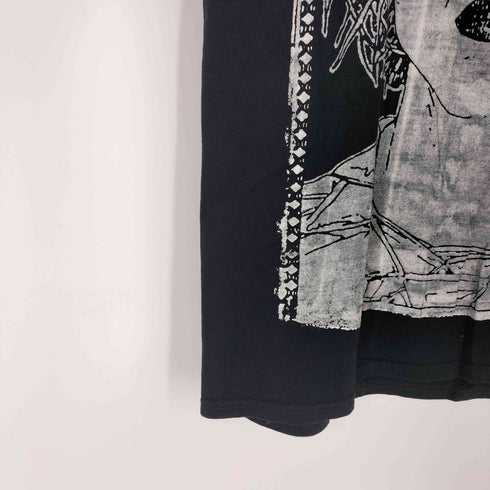 ヘインズ Hanes アルバムジャケットプリントクルーネックTシャツ メンズ import:L