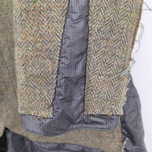 リビルドバイニードルズ rebuild by needles Covered COAT リメイクツイードチェスターコート 再構築 メンズ import:L