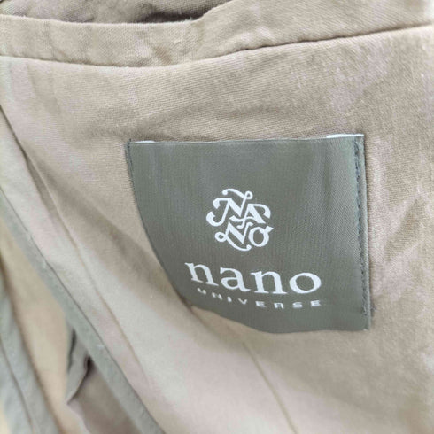 ナノユニバース NANO universe リネン混 レーヨン 1B テーラードジャケット パンツ セットアップ メンズ JPN:S