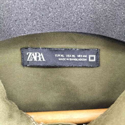 ザラ ZARA フロントポケットシャツジャケット メンズ import:XL