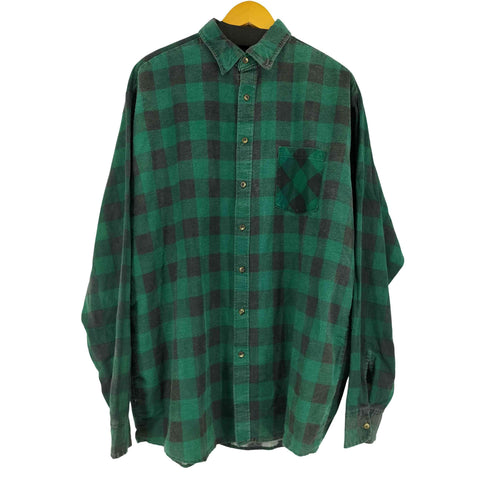 ブロックチェック L/S シャツ メンズ XL TALL