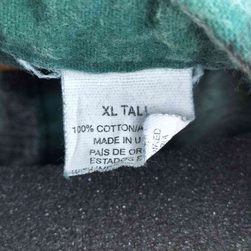 ブロックチェック L/S シャツ メンズ XL TALL