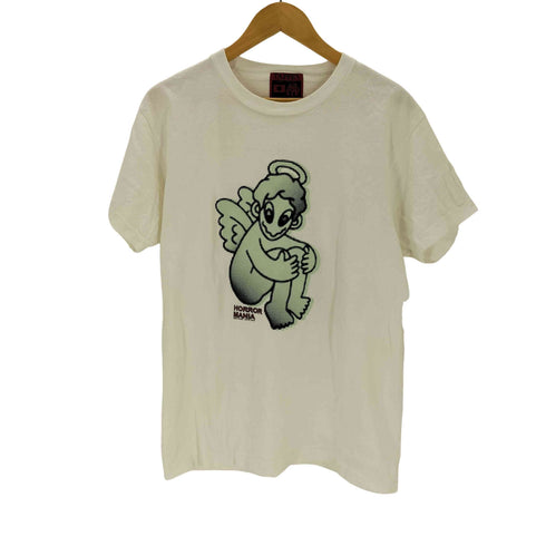 TAPPEI アーティスト 天使プリント クルーネックTシャツ メンズ