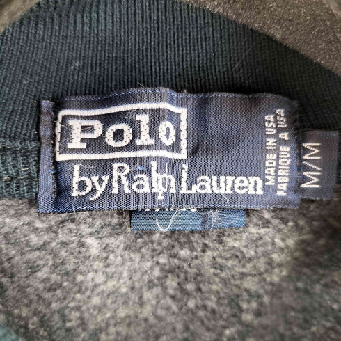 ポロバイラルフローレン Polo by RALPH LAUREN スモールポニー刺繍 MADE IN USA ポロスウェット プルオーバー メンズ import:M