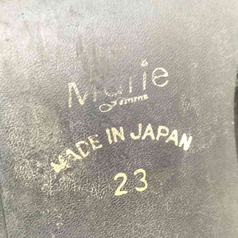 marie femme チャンキーヒールレザーロングブーツ レディース JPN:23
