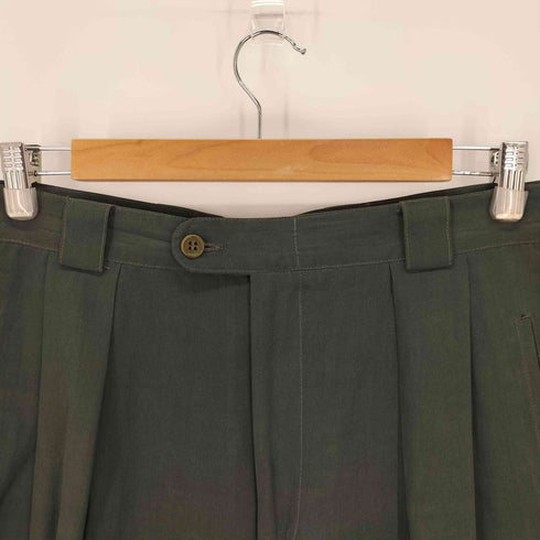 チェルッティ CERRUTI 1881 イタリア製 2タックサテンワイドスラックス メンズ