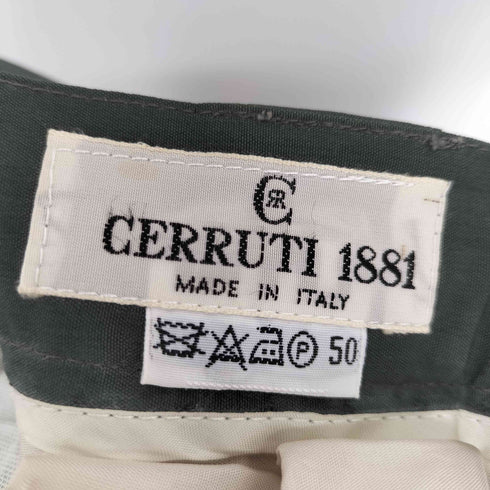 チェルッティ CERRUTI 1881 イタリア製 2タックサテンワイドスラックス メンズ