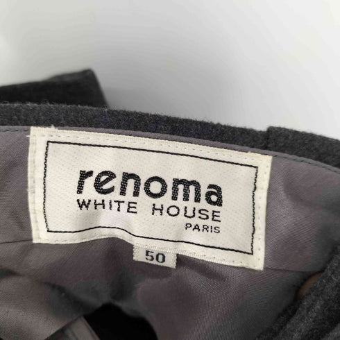 レノマ renoma PARIS センタープレスウールスラックス メンズ