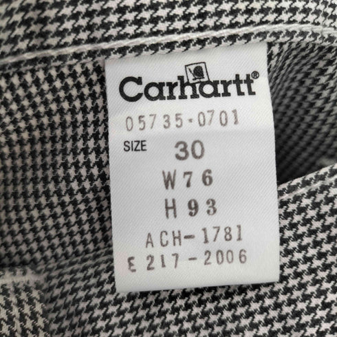 カーハート Carhartt ハウンドトゥース ベイカーパンツ レディース 30