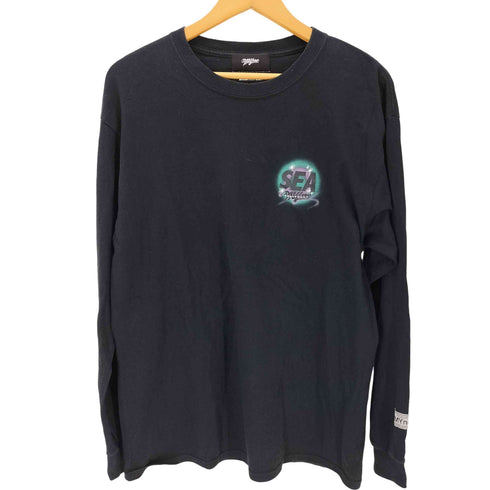 ウィンダンシー WIND AND SEA ロゴスリーブ ロングスリーブTシャツ メンズ