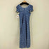 70s VINTAGE レースアップ フラワーレースS/Sワンピース ロケットTALON レディース