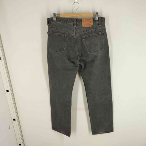 リーバイス Levis 653刻印 USA製 89年製 ナイロンフットボタン 先染め 501 ブラックデニムパンツ メンズ 36