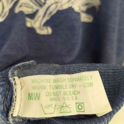 MADE IN USA フロント2段プリント ラグランスウェット EASTERN メンズ