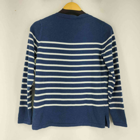 ルトロワ Letroyes ボーダー ハイゲージ コットン ニット バスク シャツ レディース JPN:2