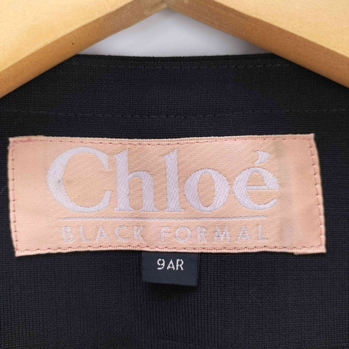 クロエ Chloe BLACK FORMAL ノーカラージャケット レディース 9AR