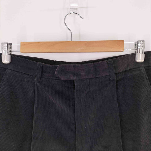 アルマーニコレツィオーニ ARMANI COLLEZIONI 00s 細畝コーデュロイ タックワイドパンツ メンズ JPN:S