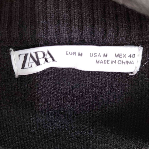 ザラ ZARA STRUCTURED SOFT SWEATER ソフトスパンセーター、ラウンドネック、ロングスリーブ メンズ 40
