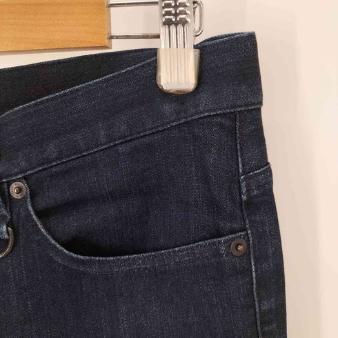 バーバリーブラックレーベル BURBERRY BLACK LABEL ストレートデニムパンツ 裏地ノバチェック メンズ W76