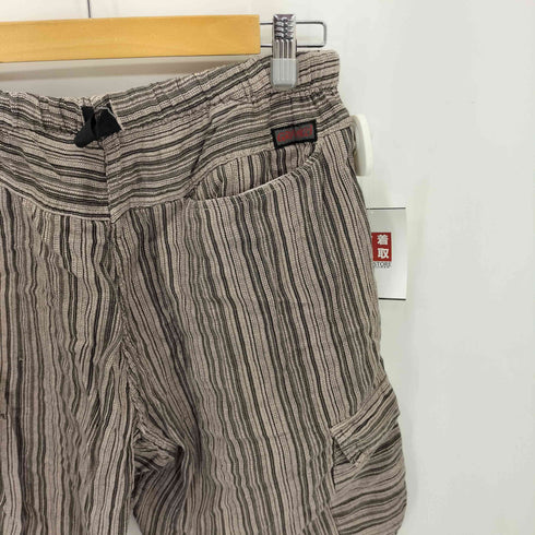 グラミチ GRAMICCI 90S MADE IN USA ストライプカーゴショートパンツ メンズ import:XS
