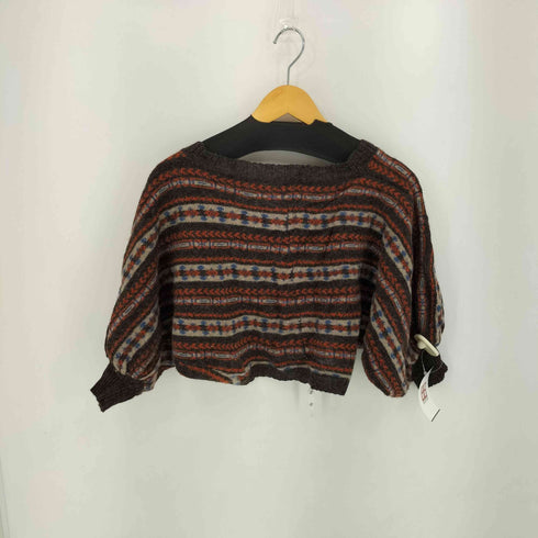 フィグロンドン fig London wool 総柄 ボレロ レディース FREE