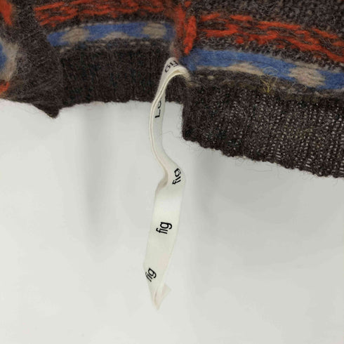 フィグロンドン fig London wool 総柄 ボレロ レディース FREE