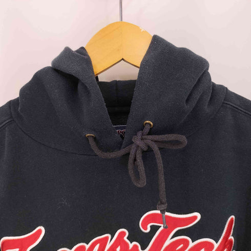 ジャンスポーツ JanSport 90~00S フロントカレッジパッチ パーカー メンズ import:M