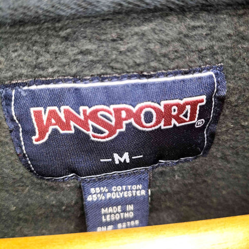 ジャンスポーツ JanSport 90~00S フロントカレッジパッチ パーカー メンズ import:M