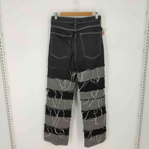 WHOOWAP patchwork wide denim pants パッチワーク ツギハギデニム メンズ JPN:M