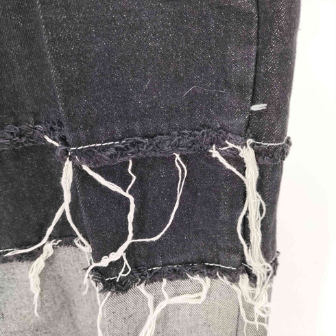 WHOOWAP patchwork wide denim pants パッチワーク ツギハギデニム メンズ JPN:M