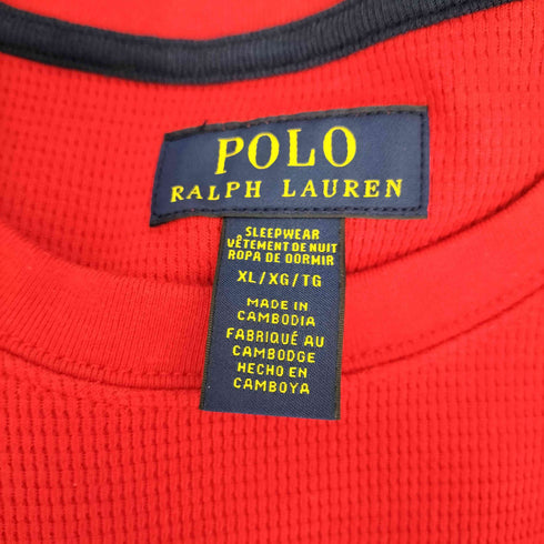 ポロラルフローレン POLO RALPH LAUREN ワンポイント刺繍サーマルカットソー メンズ import:XL