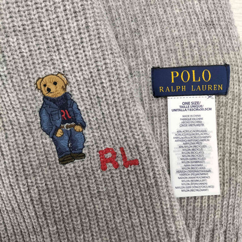 ポロラルフローレン POLO RALPH LAUREN デニムベアマフラー メンズ