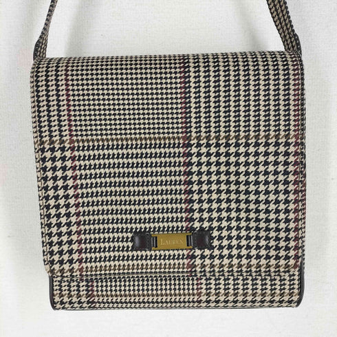 ローレンラルフローレン LAUREN RALPH LAUREN 千鳥格子 スクエア ショルダーバッグ レディース