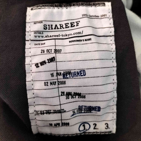 シャリーフ SHAREEF ストライプ柄 4タック ボタンフライ ショートパンツ メンズ JPN:1
