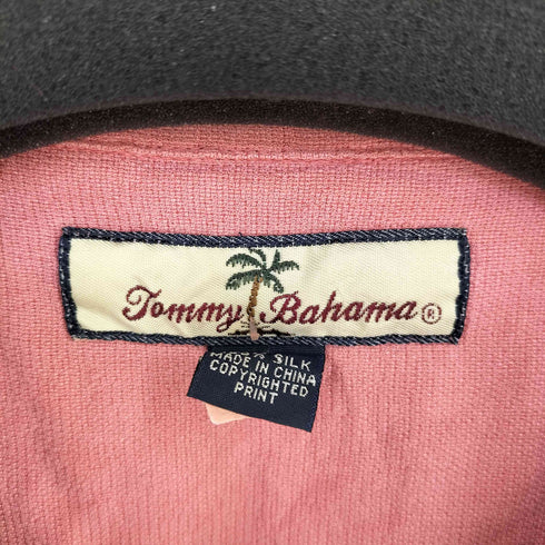 トミーバハマ Tommy Bahama シルク オープンカラーボックスシャツ メンズ import:L