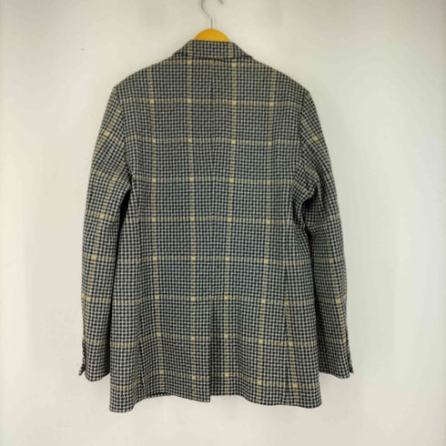 ザラ ZARA DOUBLE BREASTED CHECK THREE QUARTER LENGTH COAT メンズ import:L