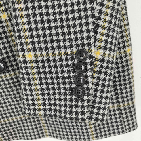 ザラ ZARA DOUBLE BREASTED CHECK THREE QUARTER LENGTH COAT メンズ import:L