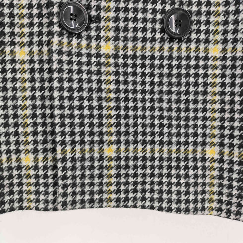 ザラ ZARA DOUBLE BREASTED CHECK THREE QUARTER LENGTH COAT メンズ import:L