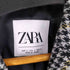 ザラ ZARA DOUBLE BREASTED CHECK THREE QUARTER LENGTH COAT メンズ import:L