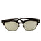 ゾフ zoff 直線的でエッジの効いたブローシェイプのBLACK STYLE ウェリントンサングラス メンズ FREE 53□17-145 M-40