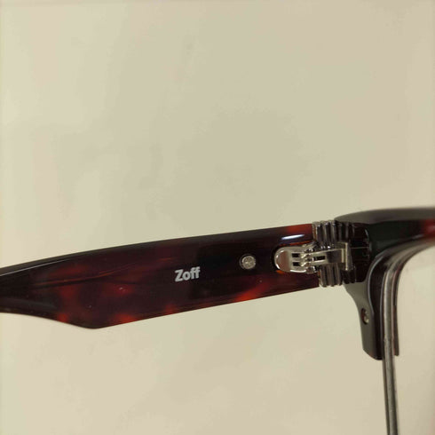 ゾフ zoff 直線的でエッジの効いたブローシェイプのBLACK STYLE ウェリントンサングラス メンズ FREE 53□17-145 M-40