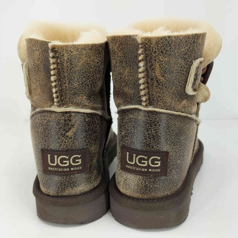 アグ UGG USED加工 ボタンデザイン ムートン ブーツ レディース 6