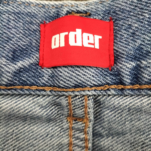 オーダー order order loose denim pants one wash メンズ JPN:S