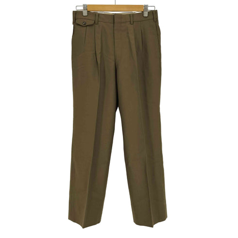 ケントアンドカーウェン KENT&CURWEN YZIP コインポケット 2タック ウールスラックス メンズ