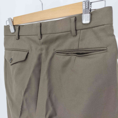 ケントアンドカーウェン KENT&CURWEN YZIP コインポケット 2タック ウールスラックス メンズ