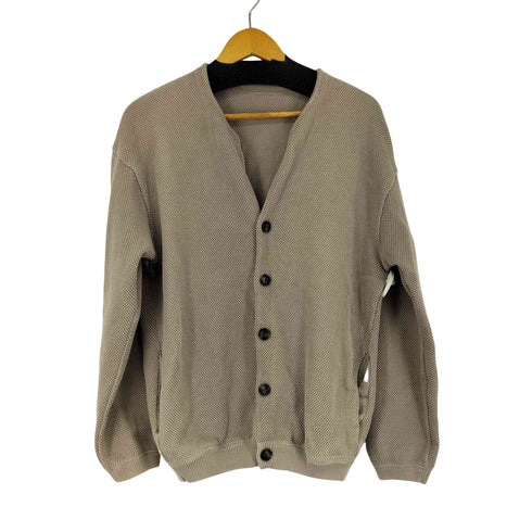 クレプスキュール crepuscule 18AW Moss Stitch Cardigan 鹿の子編み Vネック ニットカーディガン メンズ JPN:1