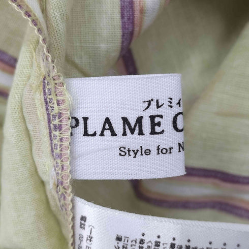 プレミィコロミィ plame collome ストライプシャツワンピース レディース