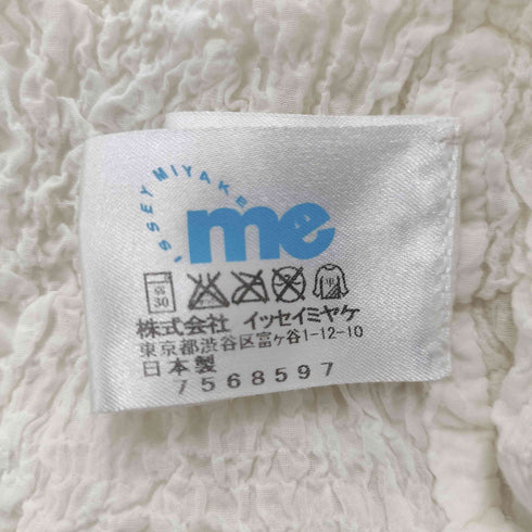 イッセイミヤケミー ISSEY MIYAKE me カリフラワー シワ加工 ロングスリーブシャツ レディース