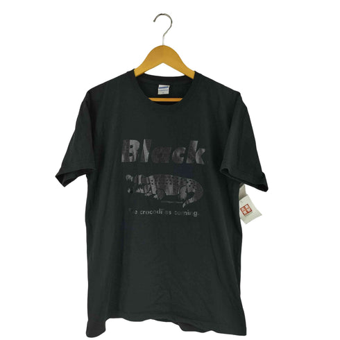 ユナイテッドアスレ UNITED ATHLE BLACK プリントクルーネックTシャツ メンズ JPN:XL