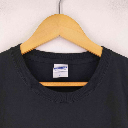 ユナイテッドアスレ UNITED ATHLE BLACK プリントクルーネックTシャツ メンズ JPN:XL